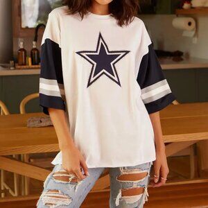 Lauren James Dallas Cowboys Women's Rhinestone Star Tee